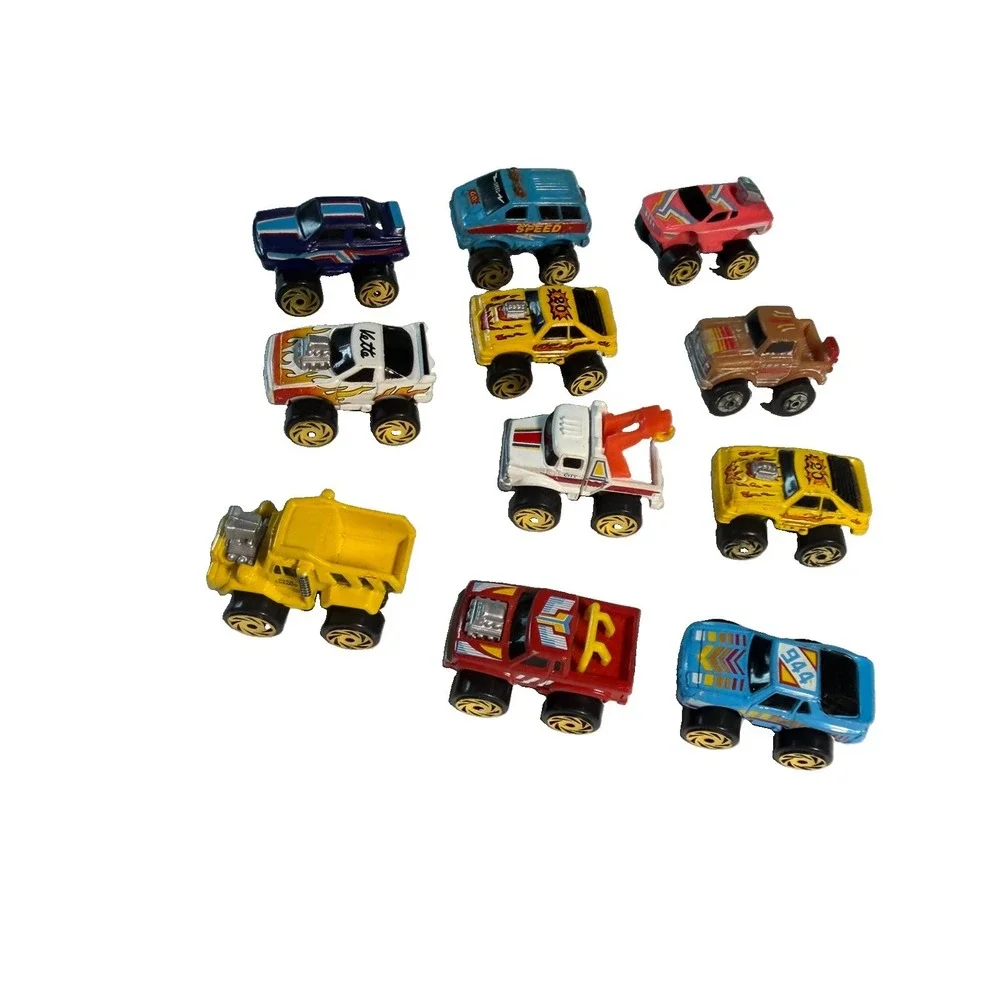 Vintage 1987 Road Champs Mini Monster Wheels Lot 11 Micro Machines Style